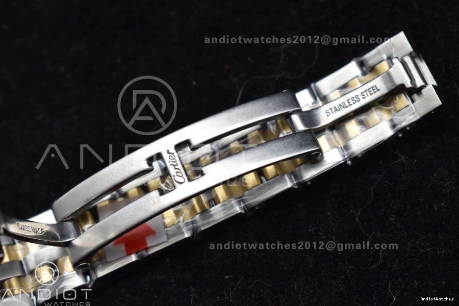 Ronda on Dial 1002 SS YG SS Quartz BVF Best Panthère UrbanChic YG 1:1 Bracelet White Edition 22mm 0314
